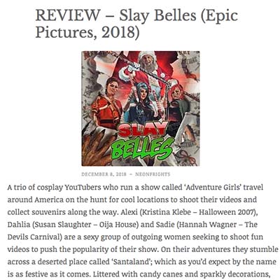 REVIEW – Slay Belles (Epic Pictures, 2018)